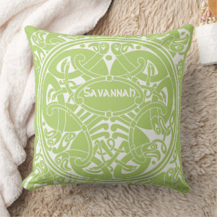 Celtic Bird Knot Choose Any Custom Color Throw Pillow