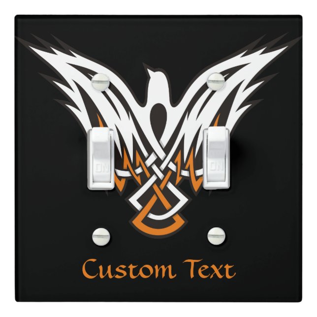 Celtic Bird Light Switch Cover (In Situ)