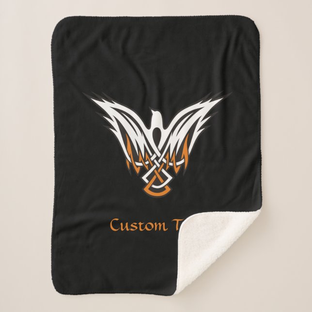Celtic Bird Sherpa Blanket (Front)