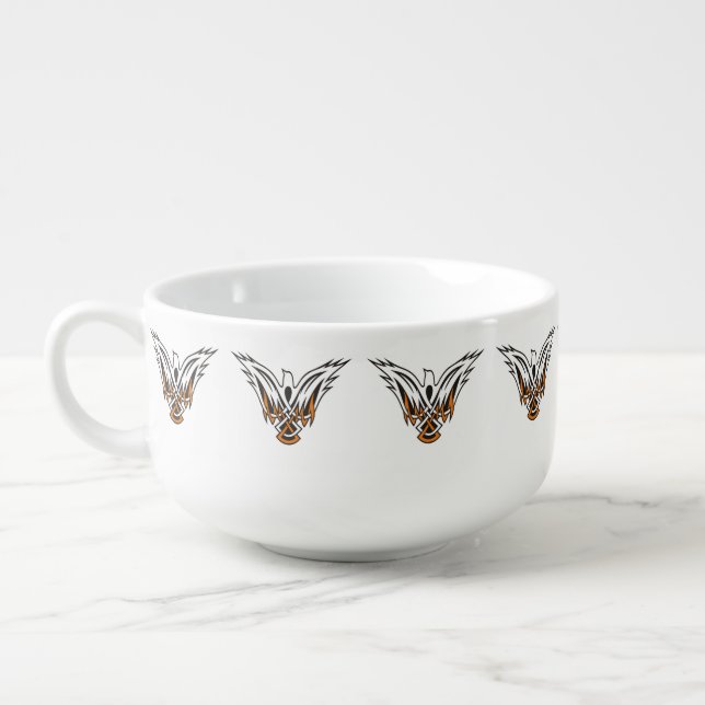 Celtic Bird Soup Mug (Right)