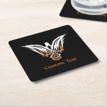 Celtic Bird Square Paper Coaster