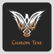 Celtic Bird Square Sticker