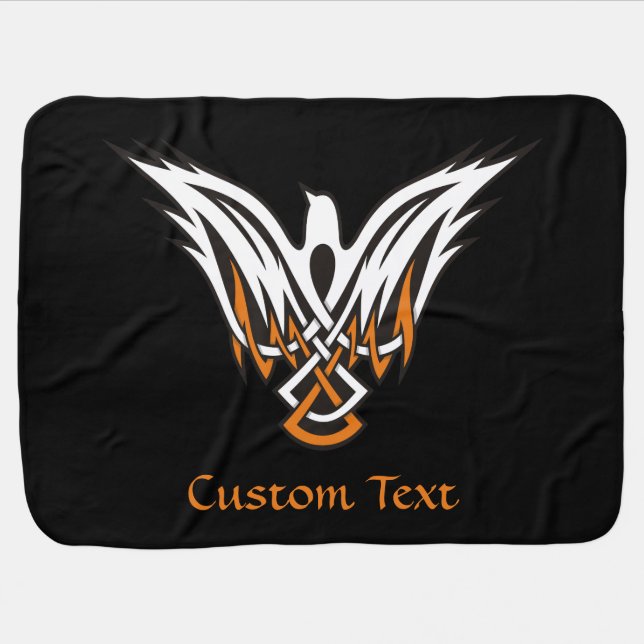 Celtic Bird Swaddle Blanket (Horizontal)