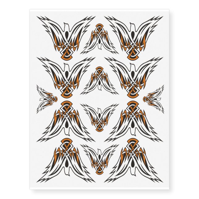 Celtic Bird Temporary Tattoos (Front)