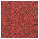 Celtic Bird Weave in Red Fabric