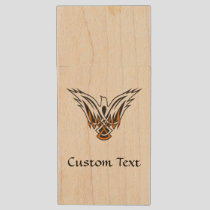 Celtic Bird Wood Flash Drive