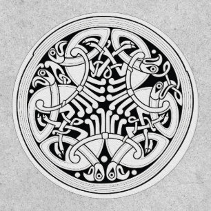 celtic birds patch