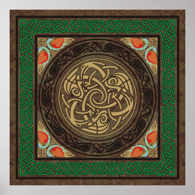 Celtic Birds Poster (Front)