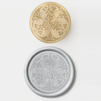 celtic birds wax seal stamp
