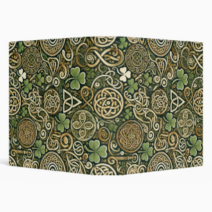 Celtic Bloom 3 Ring Binder