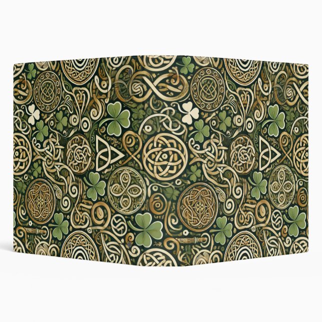 Celtic Bloom 3 Ring Binder (Background)