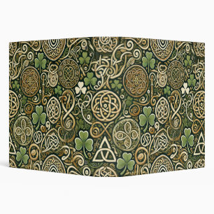Celtic Bloom 3 Ring Binder