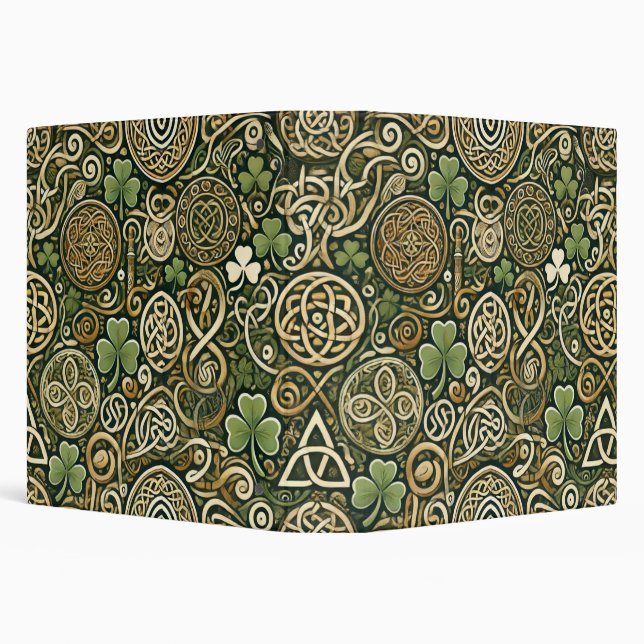 Celtic Bloom 3 Ring Binder (Background)