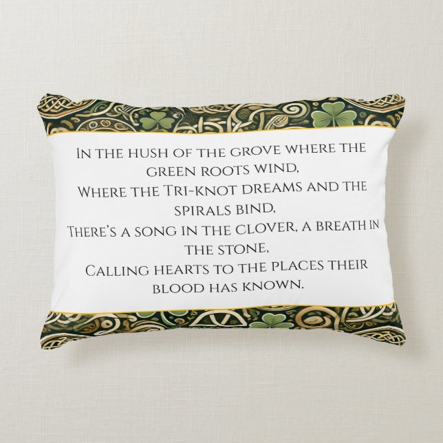 Celtic Bloom Accent Pillow (Front)