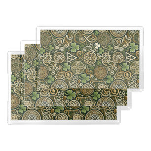 Celtic Bloom Acrylic Tray