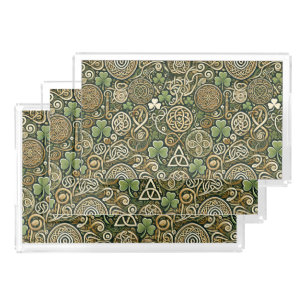 Celtic Bloom Acrylic Tray