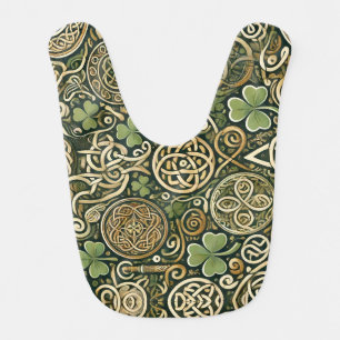 Celtic Bloom Baby Bib