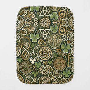 Celtic Bloom Baby Burp Cloth