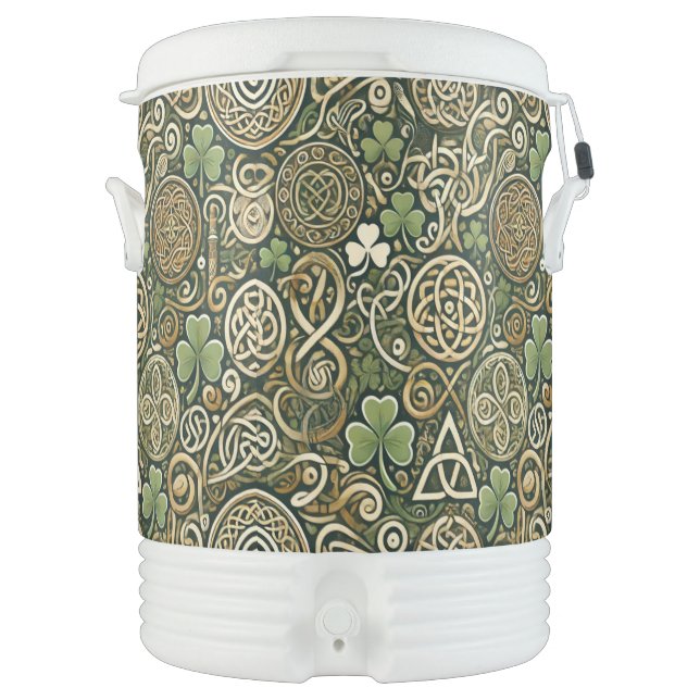 Celtic Bloom Beverage Cooler (Front)
