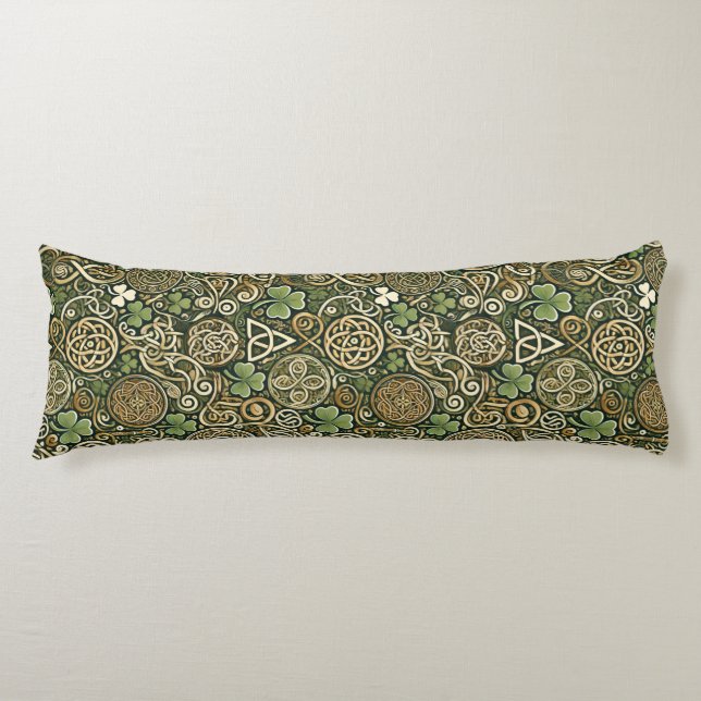 Celtic Bloom Body Pillow (Front)