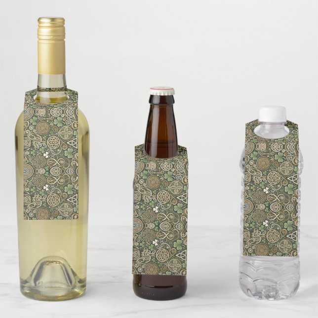Celtic Bloom Bottle Hanger Tag (In Situ)