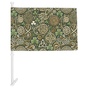 Celtic Bloom Car Flag