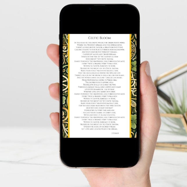 Celtic Bloom Card (Front Digital)