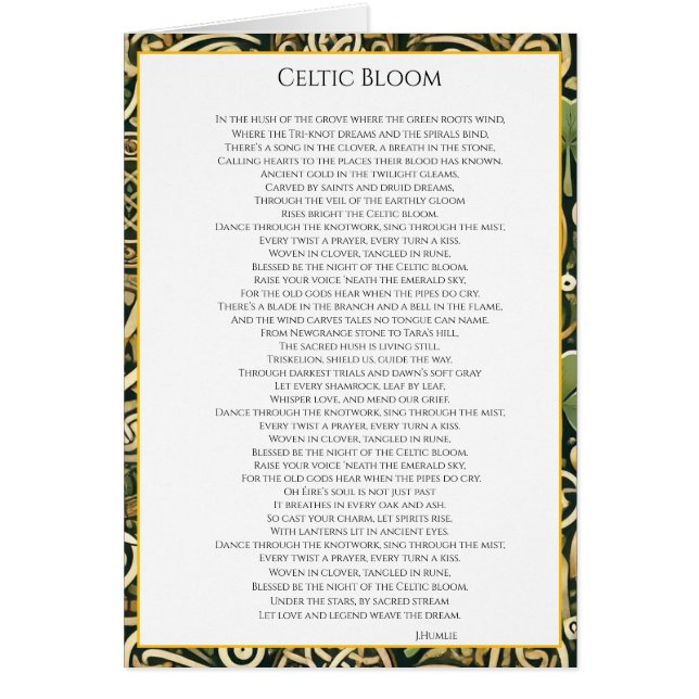 Celtic Bloom Cards (Front)