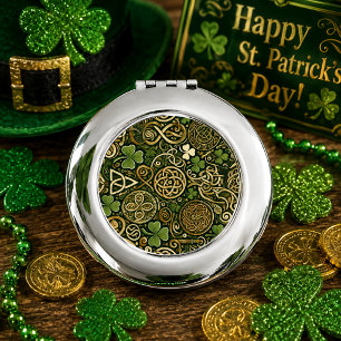 Celtic Bloom Compact Mirror