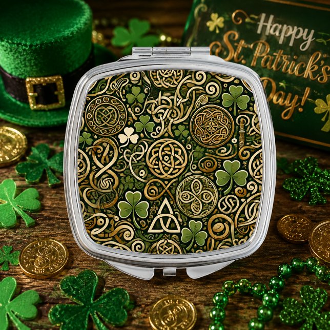 Celtic Bloom Compact Mirror (Creator Uploaded)