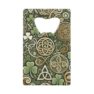 Celtic Bloom Credit Card Bottle Opener