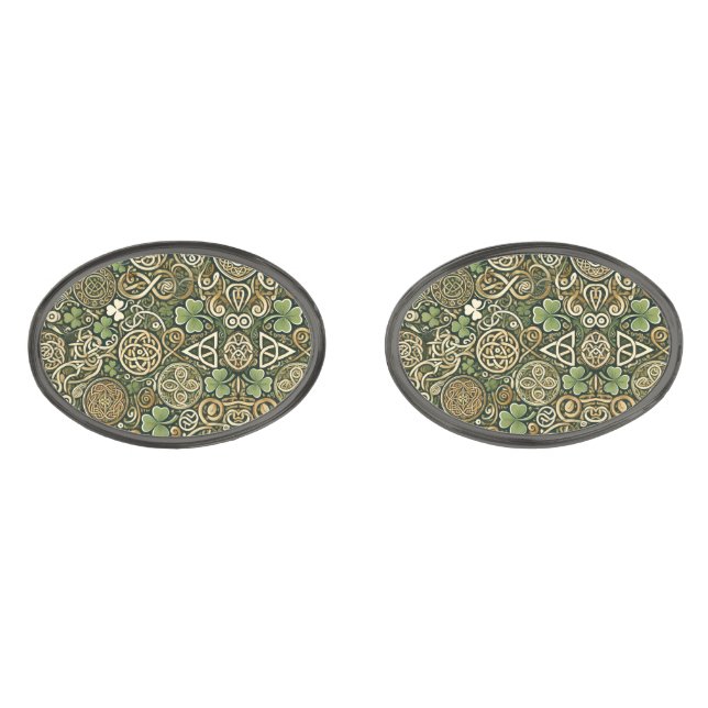 Celtic Bloom Cufflinks (Front)