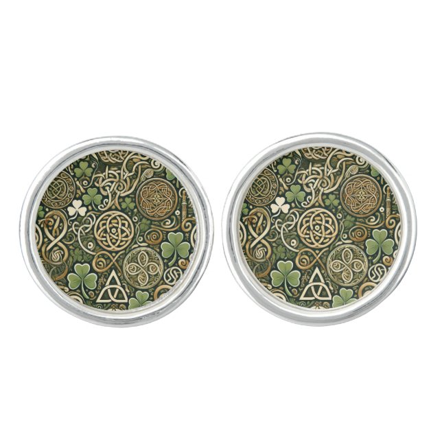 Celtic Bloom Cufflinks (Front)