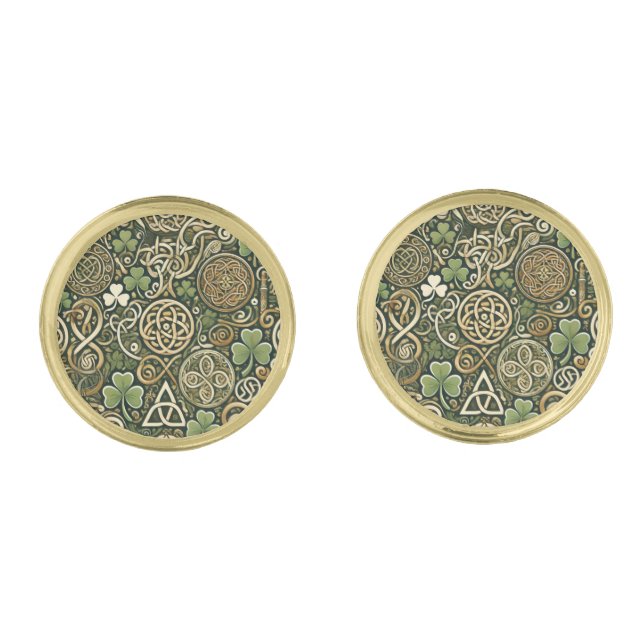 Celtic Bloom Cufflinks (Front)