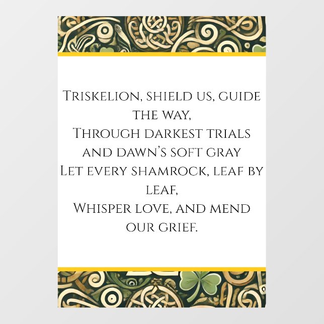 Celtic Bloom Cutout (Front)