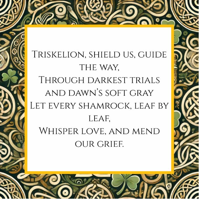 Celtic Bloom Cutout (Front)