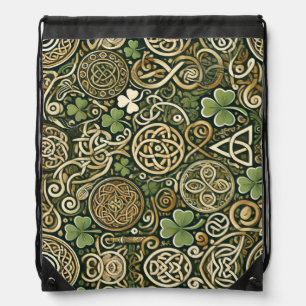 Celtic Bloom Drawstring Bag