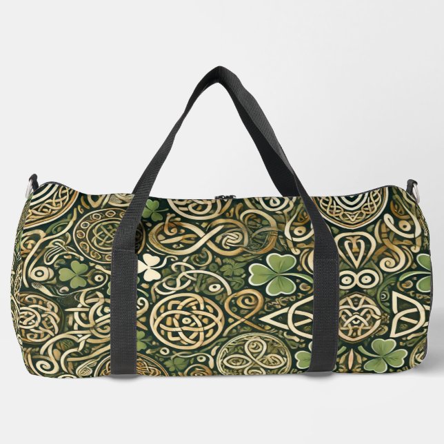 Celtic Bloom Duffle Bag (Front)