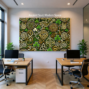 Celtic Bloom Faux Canvas Print
