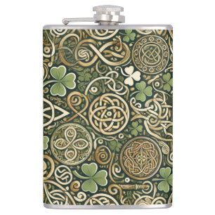 Celtic Bloom Flask