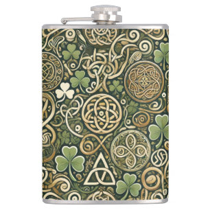 Celtic Bloom Flask