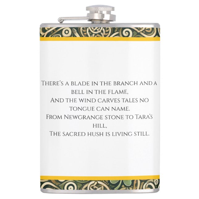 Celtic Bloom Flask (Front)