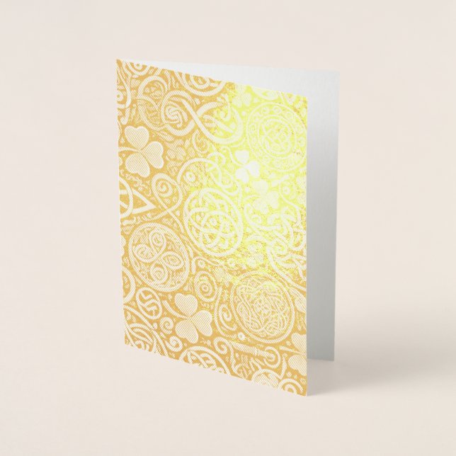 Celtic Bloom Foil Card (Front)