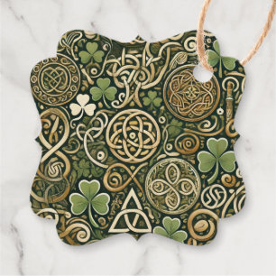 Celtic Bloom Foil Favor Tags
