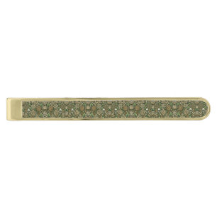 Celtic Bloom Gold Finish Tie Bar