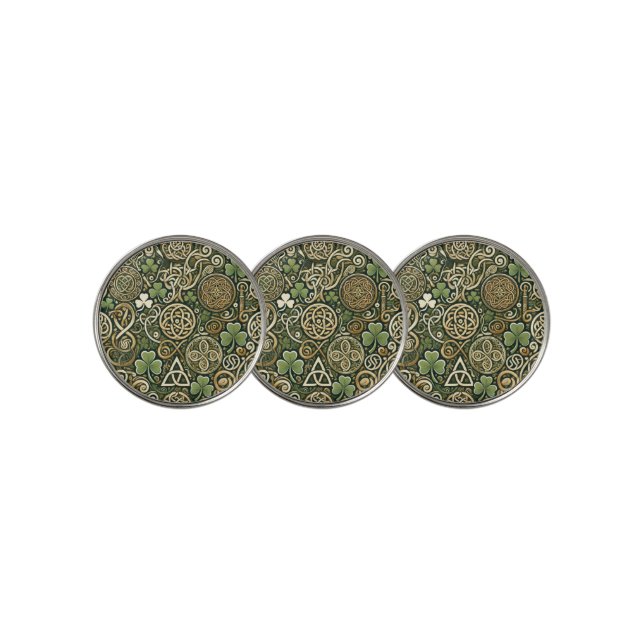 Celtic Bloom Golf Ball Marker (3 Up)