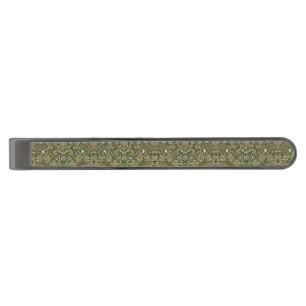 Celtic Bloom Gunmetal Finish Tie Bar