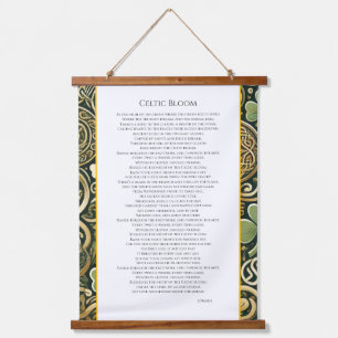 Celtic Bloom Hanging Tapestry