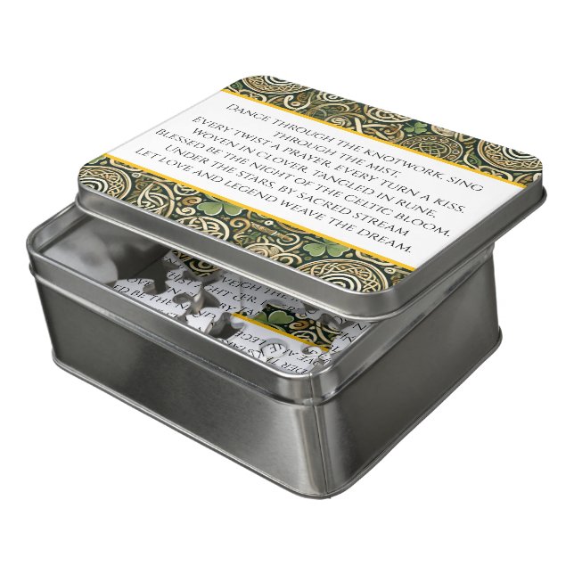 Celtic Bloom Jigsaw Puzzle (Lid Open)