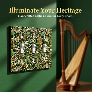 Celtic Bloom Light Switch Cover